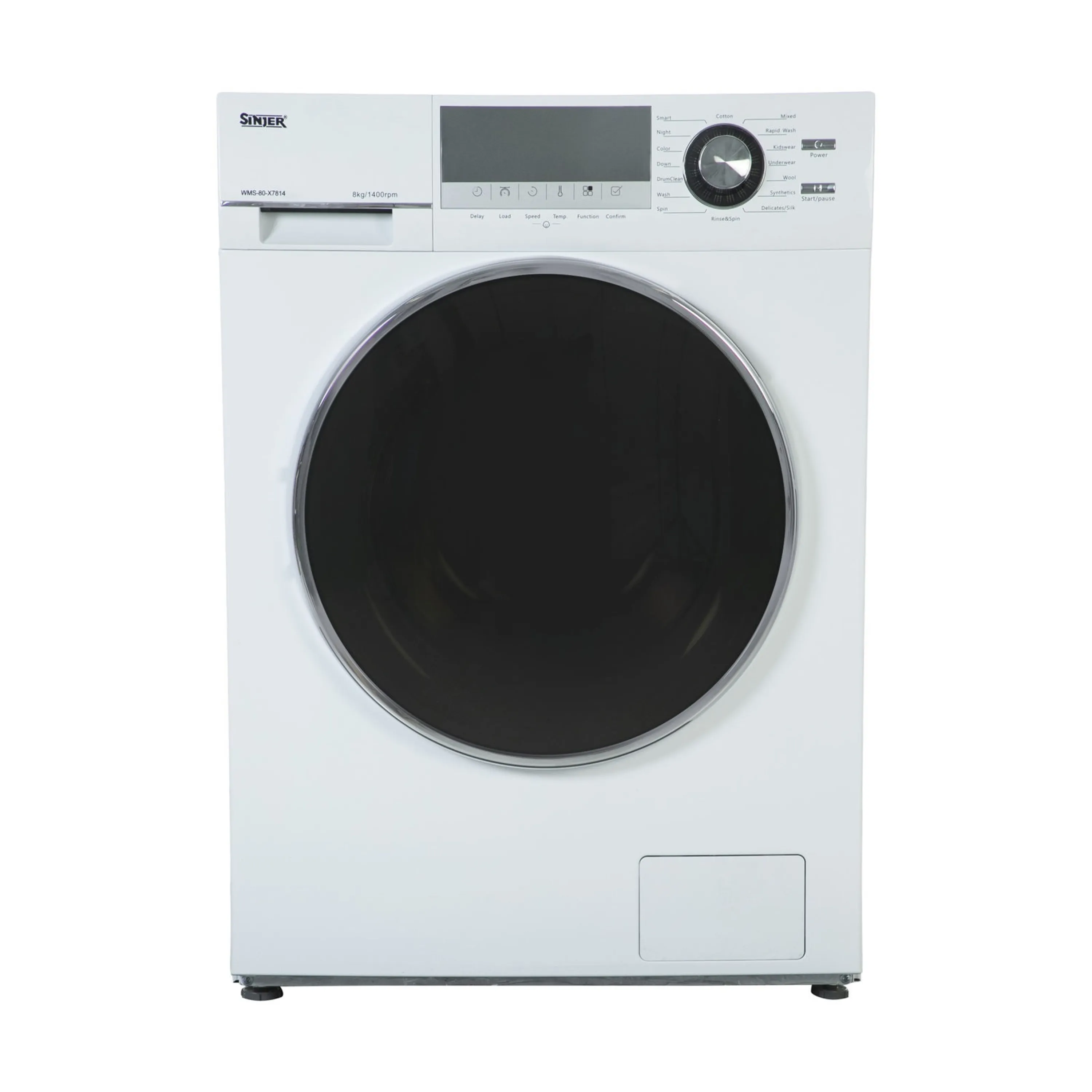 ماشین لباسشویی سینجر مدل WMS-80-X7814 ظرفیت 8 کیلوگرم  سفید